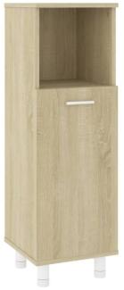 vidaXL Badezimmerschrank Sonoma-Eiche 30x30x95 cm Spanplatte [802618]