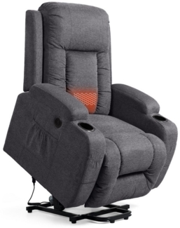 FLEXISPOT Sessel XL5 Elektrisch Relaxsessel Massagesesse (Sessel, Elektrischer Aufstehsessel), mit Wärmefunktion, Getränkehalter