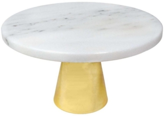 Intirilife Kuchenplatte, Marmor, Kuchenplatte Tortenständer Servierplatte