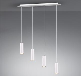 TRIO Leuchten LED Pendelleuchte, Dimmfunktion, LED wechselbar, Warmweiß, modern, mehrflammig hängend über Kochinsel & Kücheninsel, Breite 75cm