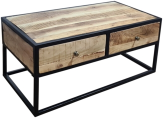 Couchtisch Beistelltisch massiv Akazie natur 90 x 50 x 40 cm NAGAR 1 527361