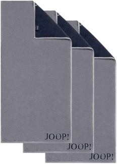 JOOP! Handtuch Classic / Infinity Kollektion, 3er Pack - Walkfrottier Denim 50x100cm