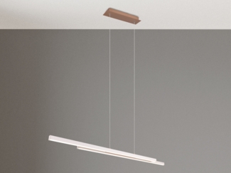 Trio Leuchten LED Pendelleuchte Odio 28W coffee