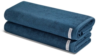 Ross Selection 2 tlg. Frottier-Set - 2 X Saunatuch (80 X 200cm) - 540 g/m2 - Nachtblau