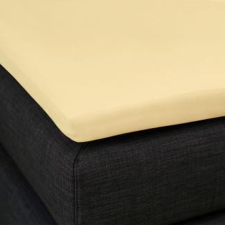 Formesse Split-Topper Spannbetttuch La Piccola Duo 2|180x200 cm| hellgelb