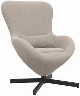 vidaXL Eiersessel Hellgrau 63 x 73 x 90 cm Stoff 42002768