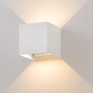 ZMH Wandleuchte Innen - Up Down Außenwandleuchte Schwarz LED Außenwandlampe 5W IP65 Warmweiß