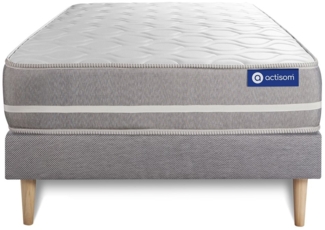 Actimemo touch matratze 80x190cm + Bettgestell mit lattenrost - Dicke : 20cm - Memory-schaum - H3