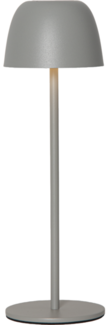Akku-Tischleuchte Ronda Metall Outdoor Touch-Dimmer grau H 34,5cm