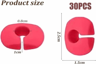 FELIXLEO Küchenorganizer-Set 30er Silikon Glasmarker Wiederverwendbar Weinglas Trinkglas Markierung, (1-tlg)