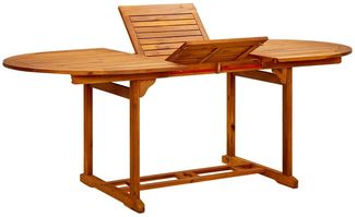 Gartentisch, Balkontisch (150-200)x100x75 cm Massivholz Akazie