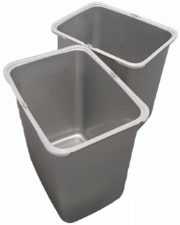 Ekotech Ersatzeimer 2x 16 Liter für Aladin o Ekko grau