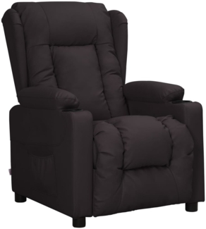 vidaXL Relaxsessel mit Aufstehhilfe Schwarz Kunstleder