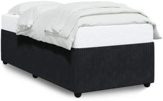 vidaXL Bettgestell Schwarz 80x200 cm Samt 3284972