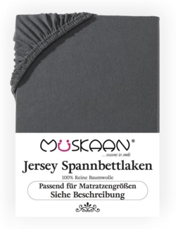 Müskaan Spannbettlaken Topper Spannbetttuch Bettlaken Spannbetttücher Leintuch 100% Baumwolle, Jersey, Gummizug: Rundumgummizug, Matratzen Bezug bis 10cm Matratzenhöhe