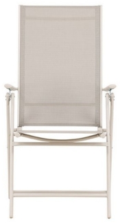 ebuy24 Gartenstuhl 2er Set Levanzo Gartenstuhl Positionsliege beige.