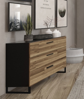 Kommode Sideboard Anrichte 120cm schwarzeiche stabeiche Mordern