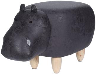 Hocker Elefant Bulle oder Nilpferd Sitzhocker 64x35x29cm Sitzmöbel Tierhocker Nilpferd