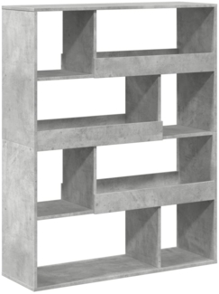 vidaXL Raumteiler Betongrau 100x33x125,5 cm Holzwerkstoff 3309486