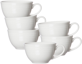 Ritzenhoff & Breker Levi Kaffeetasse 220 ml weiß 6er Set - DS