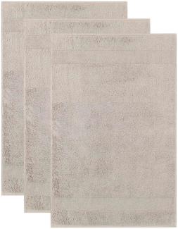 Villeroy & Boch Gästetuch, 3er Pack - One, Walkfrottier, Handtuch, Baumwolle Taupe 30x50 cm