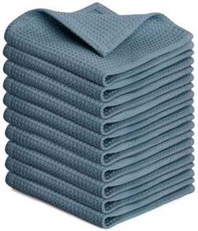 Blumtal Geschirrtuch Set 50x70 oder 30x30 cm, 100% Baumwolle, (10-tlg), Saugfähig, schnell trocknend, waschbar, 100% Baumwolle