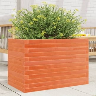 vidaXL Pflanzkübel Wachsbraun 70x40x46 cm Massivholz Kiefer 3282441