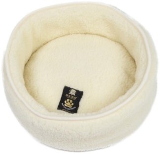 Hundebett Doppio Merinowolle Ø 40 cm Weiß