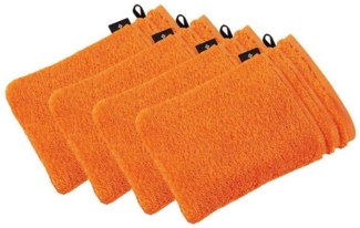 Vossen Waschhandschuh 4er Pack Waschhandschuh 22 x 16 cm Calypso feeling, Frottier (Spar-Set, 4-St), Vegan