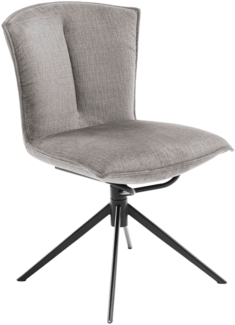 NALON 4-Fuß Stuhl - 2er Set - Hellgrau / Ohne Armlehnen