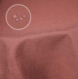 Haus und Deko Tischdecke Tischdecke 160x220 cm oval beschichtet Leinenoptik wasserabweisend (1-tlg)