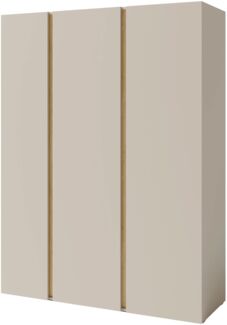 Kleiderschrank Lonitz LZ01 (Farbe: Sandbeige / Sandbeige + Geölte Eiche)