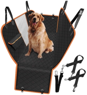 CALIYO Tierdecke Autoschondecke Hund Rücksitz mit Seitenschutz, Kratzfest Autodecke Hundematte Auto, Hunde Autositz 147x137cm