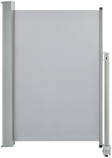 vidaXL Ausziehbare Seitenmarkise 120x300 cm Grau 45189