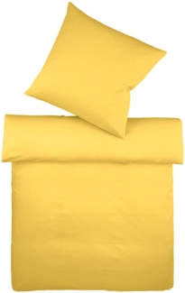 Fleuresse Halbleinen Bettwäsche Provence|200x220 cm + 2 x 80 x 80 cm| lemon