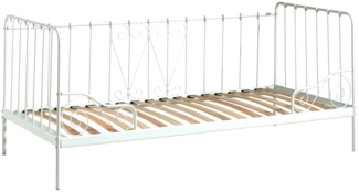 Metallbett Kamenka 205x95x90 Einzelbett Metall Weiß