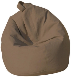 Dmora Pouf Azelia, Mehrzwecksessel, Sitzsack, Hockerhocker, Made in Italy, 70x70 h110 cm, Beige