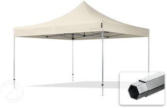 4x4 m Faltpavillon PROFESSIONAL Alu 40mm, creme