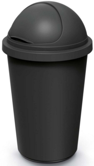 monzana Mülleimer, Küche 50L mit Schiebedeckel 100% Recycelter Kunststoff Abfalleimer