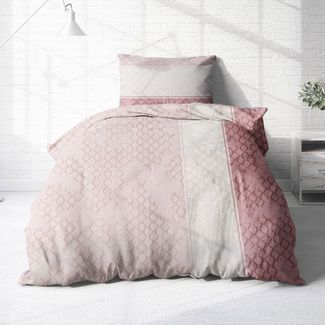 Träumschön Bettwäsche Premium Bettwäsche135x200 oder 155x220 cm Baumwolle, Muster Pink, Baumwolle, 2 teilig, mit Reißverschluss, luftig und leichte Sommerbettwäsche