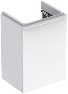 GEBERIT SMYLE SQUARE Waschbeckenunterschrank 44,2 cm breit, Weiß, Türanschlag links