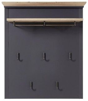 Innostyle Garderobenpaneel Garderobenpaneel Jasmin Paneel in graphit und Artisan Eiche 93x107 cm