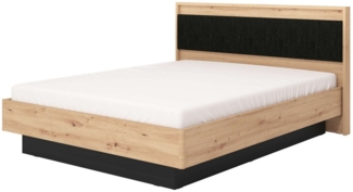 INOSIGN Bettgestell Ascalon, gepolstertes Kopfteil, bezogen mit weichem Cordstoff, Liegeflächen 160 oder 180x200 cm, FSC® -zertifizierter Holzwerkstoff