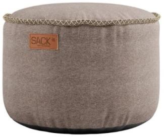 RETROit Canvas Sitzsack Sparset – Loungsessel und Hocker (Indoor) braun/sand - sand