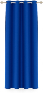 Bestlivings Blickdichte Blaue Gardine mit Ösen in 140x225 cm ( BxL ), in vielen Größen und Farben