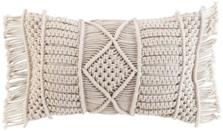 Macosa Home Dekokissen 30x50 cm Boho beige braun Baumwolle Sofakissen Zierkissen, Inklusive Füllung