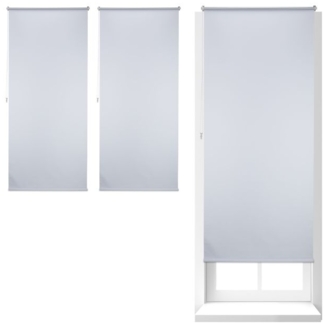 3x Thermo Verdunklungsrollo 90x210 weiß 10030384