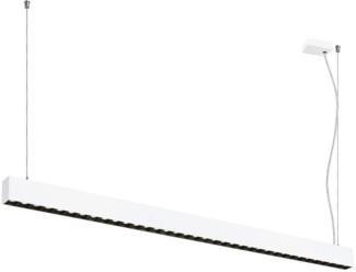 SLV GLENOS® PRO, Pendelleuchte, 1,5m, DALI, UGR16, Pendellänge 210 cm, 4000K, 75°, weiß - Pendelleuchten