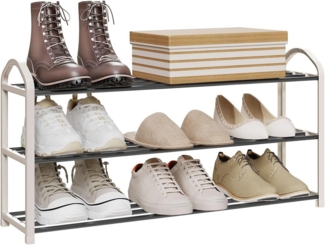Woltu Schuhregal, 1-tlg, 3 Schicht für 12 Paare Schuhe, XXL Ständer Regale