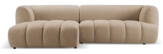 Micadoni Modulares Ecksofa Harry 4-Sitzer Links Samtstoff Sand